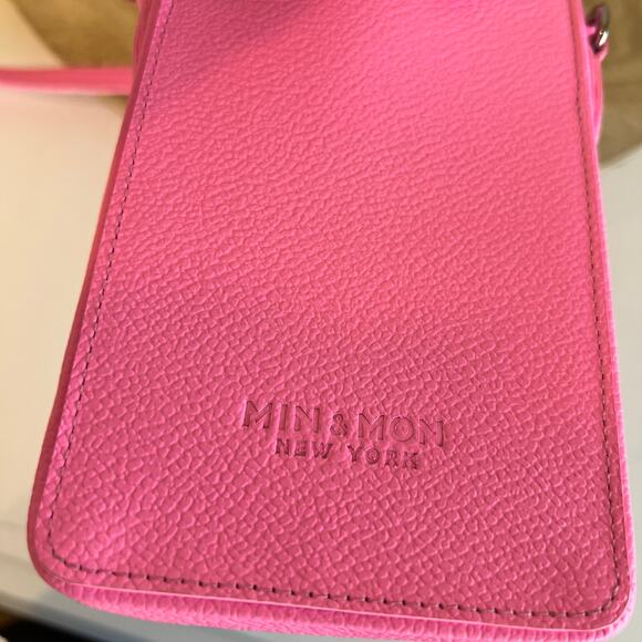 Min & Mon Anastasio Pink Phone Case Embroidered Eye Crossbody Bag - Picture 14 of 16
